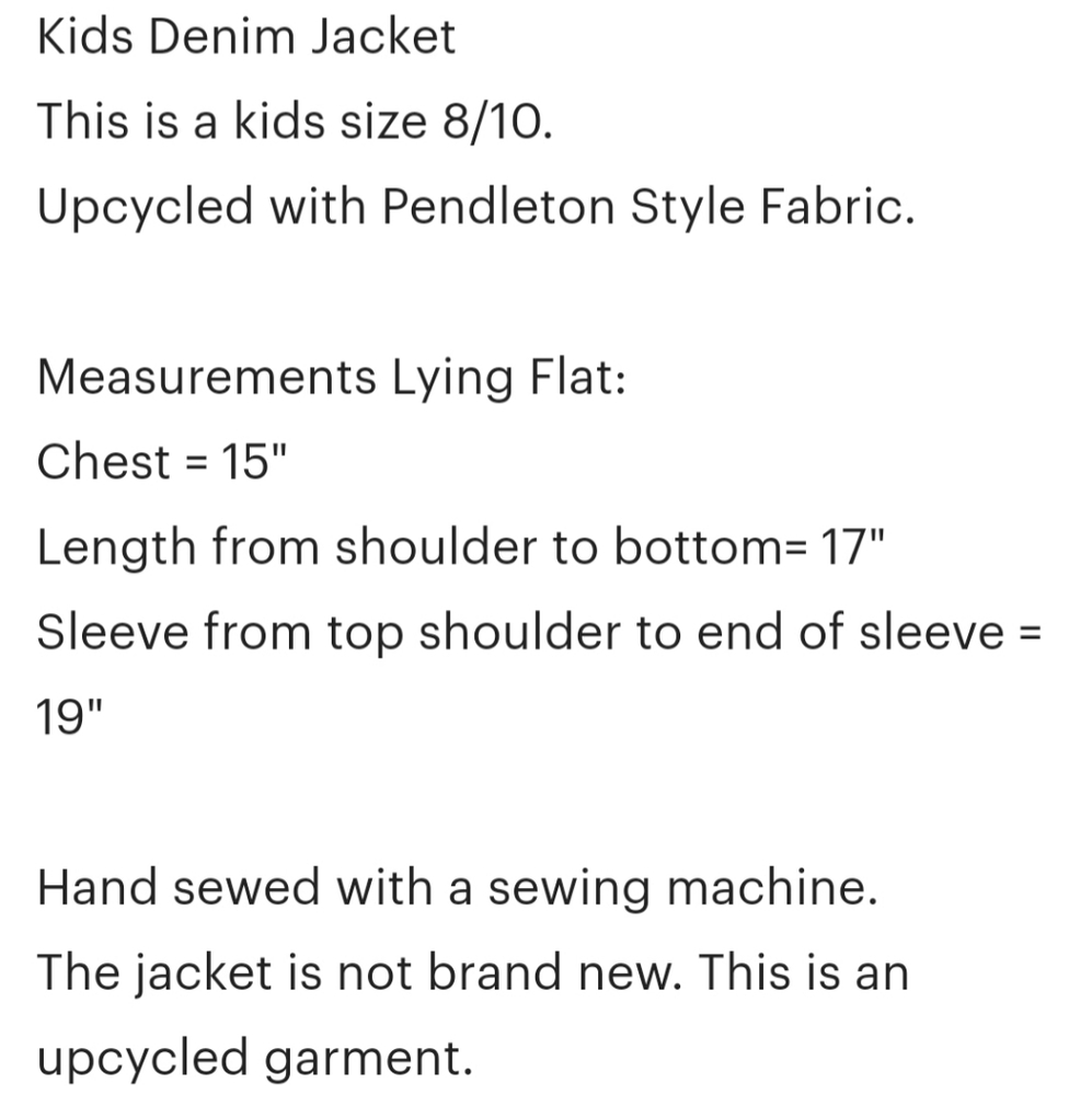 Kids Denim Tribal Jacket - Picture 7 of 7